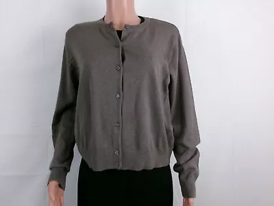 H&M  Button Up Long Sleeve Light Jacket     SIZE: XL     BROWN • $7.58