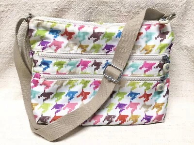 £17.51 • Buy Women’s Kipling Multi-Color Houndstooth Alvar Crossbody Travel Bag