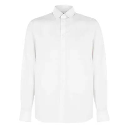 Mens Pierre Cardin Full Button Classic Top Long Sleeve Shirt Sizes From S To 3XL • £14.64