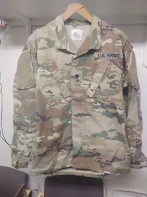 USGI US Army Combat Uniform Coat Shirt Jacket Multicam OCP Small Long W. Rank • $14.99
