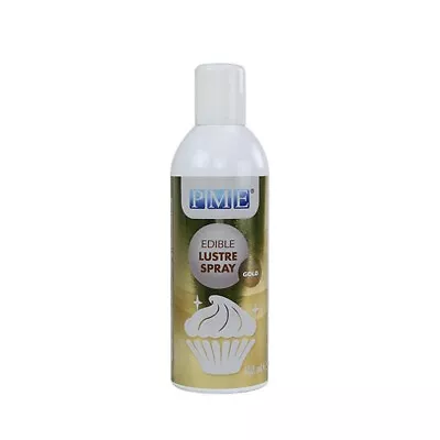 3x PME Edible Lustre Spray GOLD 400ml Food Fondant Icing Colouring Cupcake Decor • £44.99