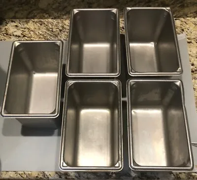 Lot Of 5 Vollrath 6  Super Pan V Stainless Steel Steam Table Pans #30462 NSF • $59.99