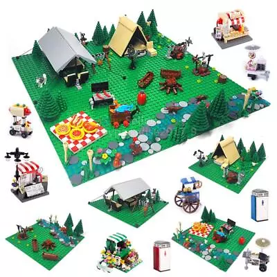 MOC Street City View Camp Vending Machine Base Plate Building Blocks Toy Model • $8.13