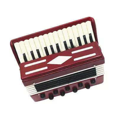 1/12 Dollhouse Wood Accordion Miniature Musical Instrument Collection Gift • $15.38