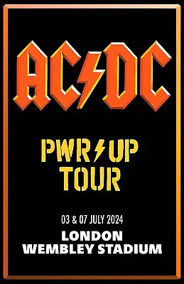 ACDC 2024 Power Up Tour London Concert Poster 11 X 17 Framed • $21.99