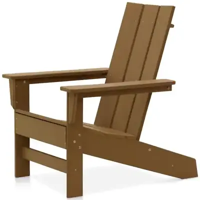 $424.99 • Buy Modern Adirondack Chair Outdoor Patio Armchair UV Weather Resistant Brown