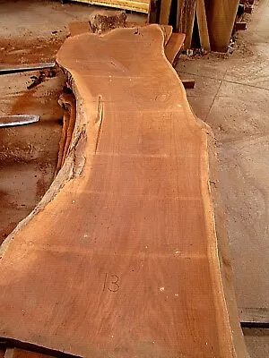 Huge Kiln Dried Beautiful Walnut Table Slab Figure Crotch Curly 13 • $797