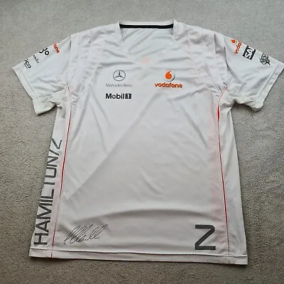 Formula 1 Shirt Extra Large McLaren Mercedes F1 Team Lewis Hamilton Jersey 2007 • £31.39