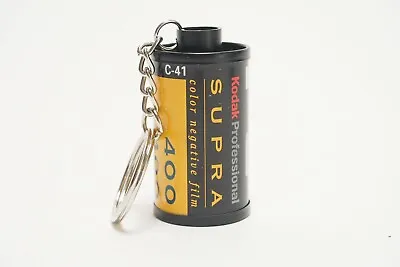 $4.99 • Buy Kodak Professional Supra 400 35mm Film Canister Keychain