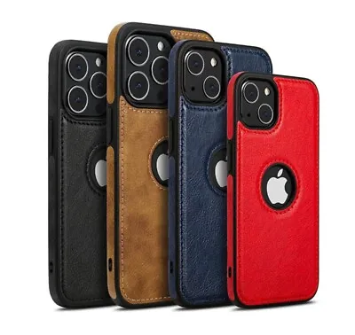 Luxury Leather Case For IPhone 14 13 12 11 Pro Max Mini XR X XS MAX 8/7 Plus • £5.49