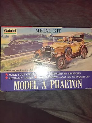 Vintage Gabriel (Hubley) Metal Kit Open Box - Model A Phaeton No. 4856 • $79