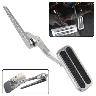 Racing Billet Aluminum Non-slip Gas Pedal W/Steel Bracket For Chevy Ford Hot Rod • $52.14