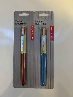 Kikkerland Vintage Multi-Pens | Set Of 2 | Brand New/Sealed • $6.50