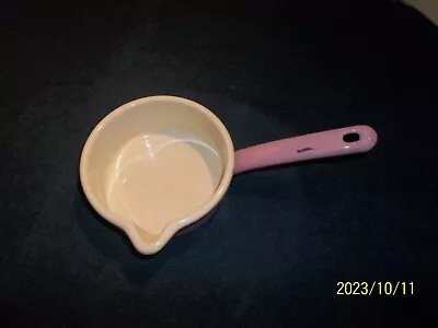 Rare Vintage RIESSWERKE ENAMELWARE Pink Sauce Pan W/ Spout • $48