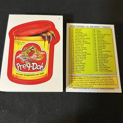 2013 Wacky Packages Series 11 Complete Red Border Set 55 Sticker Cards • $24.97