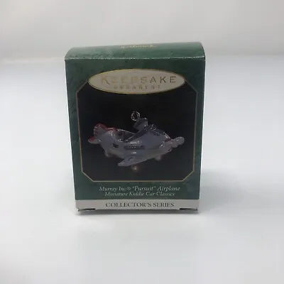 Murray Pursuit Airplane-Lil Pedal Car`1997`Miniature-Hallmark Tree Ornament-NICE • $12