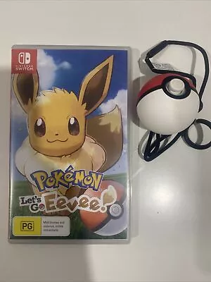$159.95 • Buy Pokemon Lets Go Eevee Plus W Mew Nintendo Switch Poke Ball Bundle Set - Read