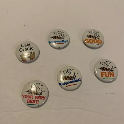 American Girl Doll Grin Pin Lot Of 6 A • $6.99