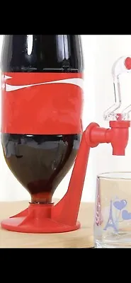 Magic Coke Saver Soda Drinking Drinkware Upside Down Water Dispenser • £0.49