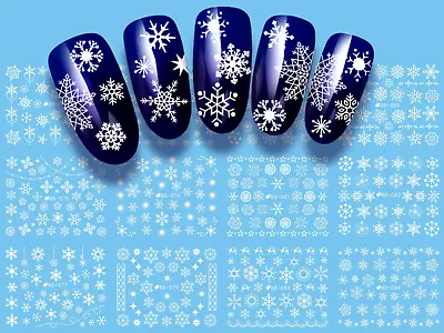 £1.75 • Buy Snowflakes Nail Art Water Decals, Nail Stickers, Nail Decals, Winter, Christmas