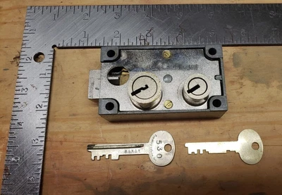 $24.67 • Buy Kumahira Safe Co. Safety Deposit Box Lock With Both Keys