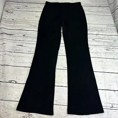 Vtg 80s Z Cavaricci Pants Black Velvet Feel Bootleg Black 29 Pull On Goth • $7.60