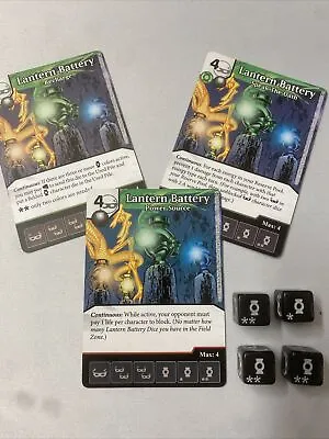 LANTERN BATTERY Super Rare CU SR 4 Dice War Of Light Set Dice Masters • $29.99