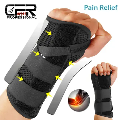 £11.29 • Buy Wrist Support Hand Brace Arthritis Sprain Carpal Tunnel Splint Stabilizer Strap