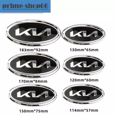 Emblem Sticker Logo For New KN Mirror Style Various Size Front Rear Silver Trim • $16.90