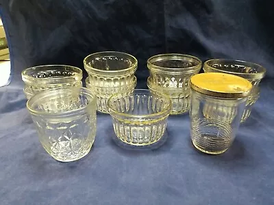 9 Vintage Jelly Jam Jars Kerr AH Bee W/ A Crown Canning Cooking No Lids RETRO • $29.99