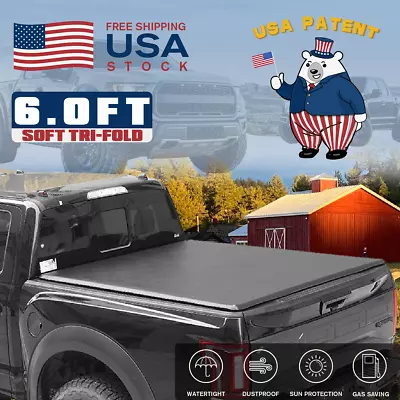 6FT Tonneau Cover Soft Tri-Fold Truck Bed For 93-04 Ford Ranger Flareside Splash • $179