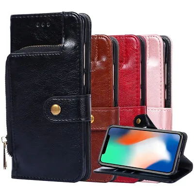 Genuine Leather Case For Xiaomi Mi 5X 6X 7 8 9 10 11 12 Stand Cover Wallet Flip • £8.99