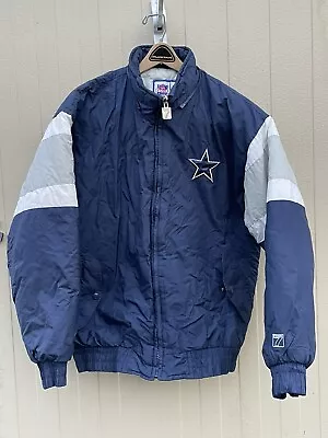 Vintage 1998 NFL Game Day Logo 7 Dallas Cowboys Puffer Coat Sz. Large VGC • $49.99
