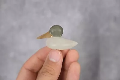 Vintage Miniature Handmade Soapstone Duck Figurine • $0.99