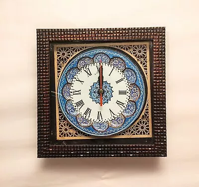 Persian Handcrafted Minakari Wall Clock. • $40.06