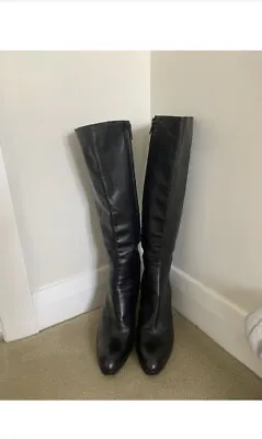 £55 • Buy LK Bennett Black Leather Boots 5/38 Leather