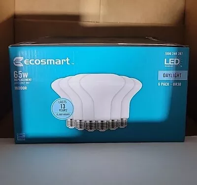 65-Watt Equivalent BR30 LED Light Bulb Daylight 5000K (6-Pack) NEW • $10.99