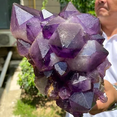 7.6LB Natural Amethyst Point Quartz Crystal Rock Stone Purple Mineral Spe • $0.99
