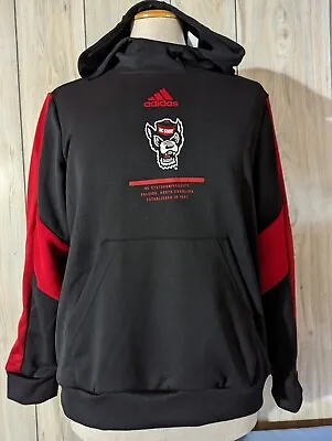 $19.99 • Buy NC State Adidas Woman's Colorblock Pullover Hoodie L Black