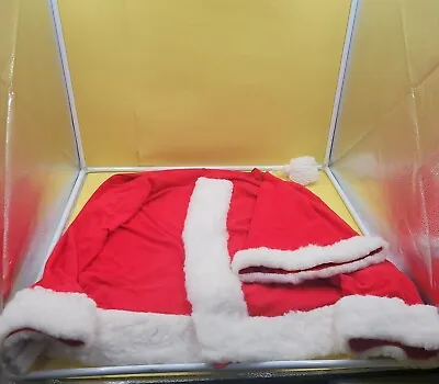 Vintage Santa Claus Suit Jacket & HAT HAND SEWN CHRISTMAS SAINT NICK • $35.99
