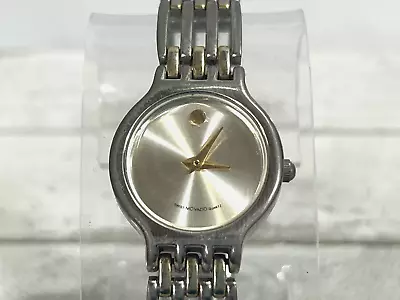 Movado 98A28866 Womens Analog Watch Silver Tone Dial And Case Swiss Made 26 Mm • $59.99