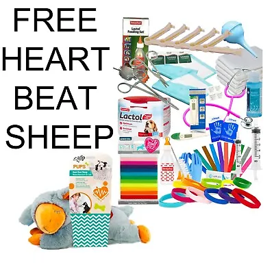 £59.95 • Buy Puppy Whelping Kit 250g Milk Vel Cro Puppy Collar Aspirator FREE Heat Beat Sheep