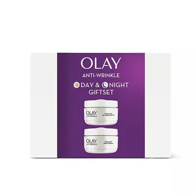 Olay Anti-Wrinkle Gift Set - Firm & Lift Day & Night Cream 50mL - BrandNew • £16.49