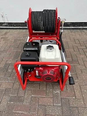 Honda Gx390 Pressure Washer With 40m Hose On The Reel. 21LPM 200 Bar • £2490