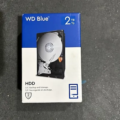 Western Digital Blue Internal HDD 3.5  SATA 2TB WDBH2D0020HNC-NRWM • $44.49