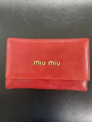 Miu Miu Red Purse Wallet • £60