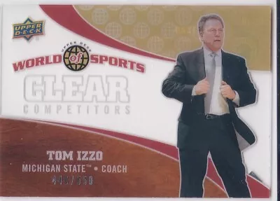 TOM IZZO Michigan State Spartans March Madness Basketball Card RARE #440/550 SP! • $8.50