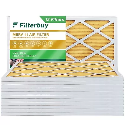 Filterbuy 12x24x1 Pleated Air Filters Replacement For HVAC AC Furnace (MERV 11) • $94.68