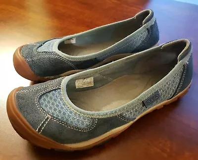 Keen Mercer Ballerina CNX Flats Shoes Blue Slip On Mesh Womens 7 • $25