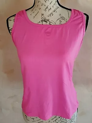 Versace Sport Pink Women's  Tank Top With Versace Logo  Size XL. Made In Italy • $75